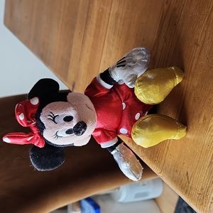 Disney Ty Minnie Sparkle 9" to top of Bow EUC *No Paper Tags